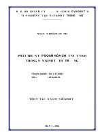 Phát triển tập đoàn hóa chất việt nam trong nền kinh tế thị trường (TT) 
