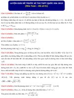 Bộ đề luyện thi môn toán có hướng dẫn giải chi tiết