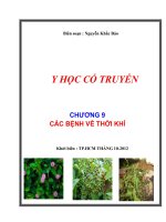Y Học Cổ Truyền Bênh Học Nội Chương Thời Khí