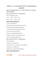 Giải bài tập trang 43 SGK Toán 5: Luyện tập chung số thập phân