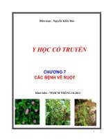Y Học Cổ Truyền Bênh Học Nội Chương Ruột