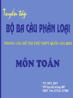 Lời giải chi tiết 3 câu phân loại trọn bộ đề thi thử
