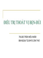 DT thoat vi ben điều trị thoát vị bẹn   ths bs  trần hiếu nhân