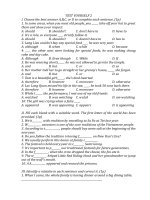 Sach bai tap thi diem Anh 8 TEST YOURSELF 2