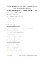 Giải bài tập trang 44, 45 SGK Toán 5: Luyện tập viết các số đo độ dài dưới dạng số thập phân