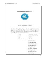 Bài tập nhóm kinh tế vĩ mô - thất nghiệp ở Việt nam