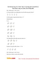 Giải bài tập trang 15, 16 Toán 7 tập 1: Luyện tập giá trị tuyệt đối của một số hữu tỉ cộng, trừ, nhân, chia số thập phân