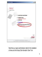 Tài liệu mô phỏng Arena  Arena installation guide