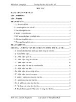 Nâng cao hiệu quả quản lý công tác văn thư tại văn phòng cục kinh tế hợp tác và phát triển nông thôn bộ nông nghiệp và phát triển nông thôn