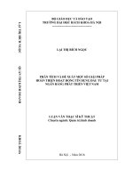 Phân tích và đề xuất một số giải pháp hoàn thiện hoạt động tín dụng đầu tư tại ngân hàng phát triển việt nam 