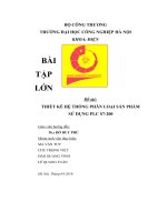 BÀI tập lớn PLC THIẾT kế hệ THỐNG PHÂN LOẠI săn PHẨM