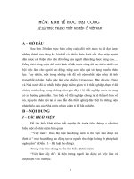 thực trạng thất nghiệp ở Việt Nam