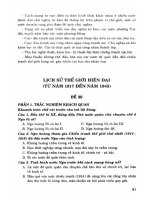 Bộ đề kiểm tra trắc nghiệm và tự luận Lịch sử 8 Phần 2