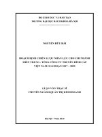 Hoạch định chiến lược nhân lực cho chi nhánh miền trung   tổng công ty truyền hình cáp việt nam giai đoạn 2017  2022 
