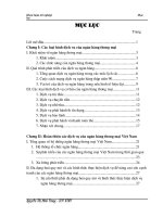 luận văn các loại hình dịch vụ ngân hàng thương mại