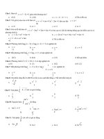 50 câu trắc nghiệm toán 12 có đáp án
