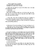 Công tác cán bộ của tổ chức cơ sở Đảng và nghiệp vụ công tác cán bộ