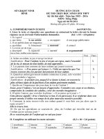 HDC   đề thi học sinh giỏi môn tiếng pháp   ninh bình   2015   2016   đề vòng 1   ngày 1