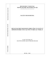 Một số giải pháp nhằm hoàn thiện công tác quản lý kinh doanh điện năng tại công ty điện lực nghệ an 