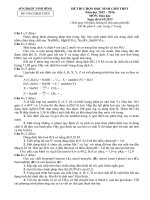 Đề thi học sinh giỏi môn hóa  ninh bình  2015   2016   đề vòng 1   ngày 1