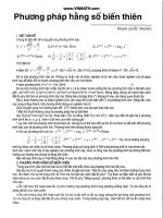 Phương pháp hằng số biến thiên 