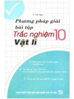 Phương pháp giải bài tập trắc nghiệm vật lí 10 phần 1 