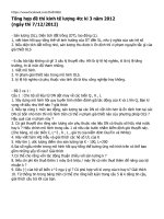 Tổng hợp đề thi kinh tế lượng 4tc kì 3 năm 2012