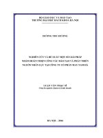 Nghiên cứu và đề xuất một số giải pháp nhằm hoàn thiện công tác đào tạo và phát triển nguồn nhân lực tại công ty cổ phần may nam hà 