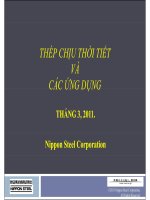 Thép chịu thời tiết và các ứng dụng trong xây dựng