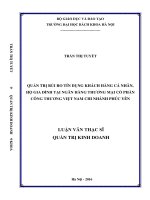 Quản trị rủi ro tín dụng khách hàng cá nhân, hộ gia đình tại ngân hàng thương mại cổ phần công thương việt nam   chi nhánh phúc yên 