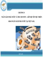 các khoản thu của nhà nươvs