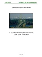 Tiếng anh trong đấu thầu