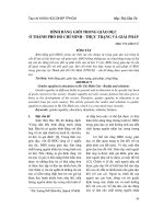 Bình đẳng giới trong GD ở Thành phố Hồ Chí MinhThực trạng và giải pháp