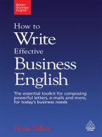 Fiona talbot how to write effective business english