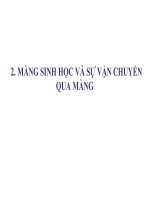 BIOMEMBRANE msh Hóa sinh động vật 1Thầy Đặng Thái Hải