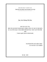 Một số giải pháp nhằm hoàn thiện công tác quản trị nhân sự tại tổng đại lý bảo hiểm prudential việt nam tỉnh phú thọ 