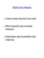 05 MANETs BÀI GIẢNG MẠNG MÁY TÍNH NÂNG CAO