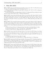 Đề hình chọn đội tuyển KHTN 2011-2013