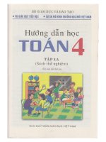 Sách thử nghiệm  toan lớp 4 tập 1a 