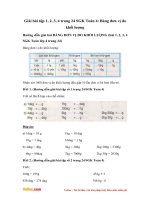 Giải bài tập trang 24 SGK Toán 4: Bảng đơn vị đo khối lượng