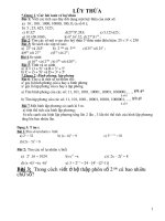 bài tập về lũy thừa lớp 6