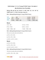 Giải bài tập trang 22 SGK Toán 4: Luyện tập so sánh và sắp xếp thứ tự các số tự nhiên