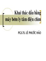 Khai thac dau bang may bom ly tam ngam