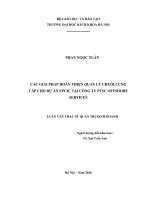 Các giải pháp hoàn thiện quản lý chuỗi cung cấp cho dự án epcic tại công ty PTSC offshore services 