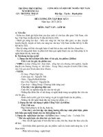 DE CUONG ON TAP 10 HOC KI 1 co ban