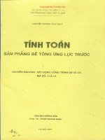 Tính toán sàn phẳng bê tông ứng lực trước