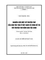 NGHIÊN cứu một só TRUYỆN THƠ của dân tộc THÁI VIỆT NAM có CÙNG đề tài với TRUYÊN THƠ nôm của dân tộc KINH