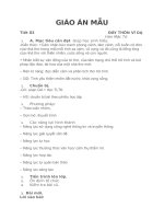 MẪU GIÁO án THEO HƯỚNG PHÁT TRIỂN NĂNG lực năm 2016