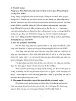 Bài thi liên môn Nâng cao ý thức chấp hành pháp Luật về trật tự an toàn giao thông đường bộ cho học sinh THPT.