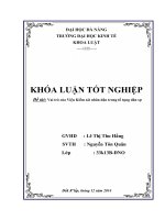 Khóa luận tốt nghiệp Vai trò của Viện Kiểm sát nhân dân trong tố tụng dân sự